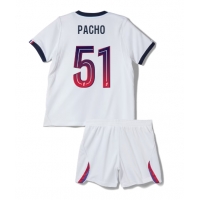 Paris Saint-Germain Willian Pacho #51 Bortatröja Barn 2026-27 Kortärmad (+ Korta byxor)